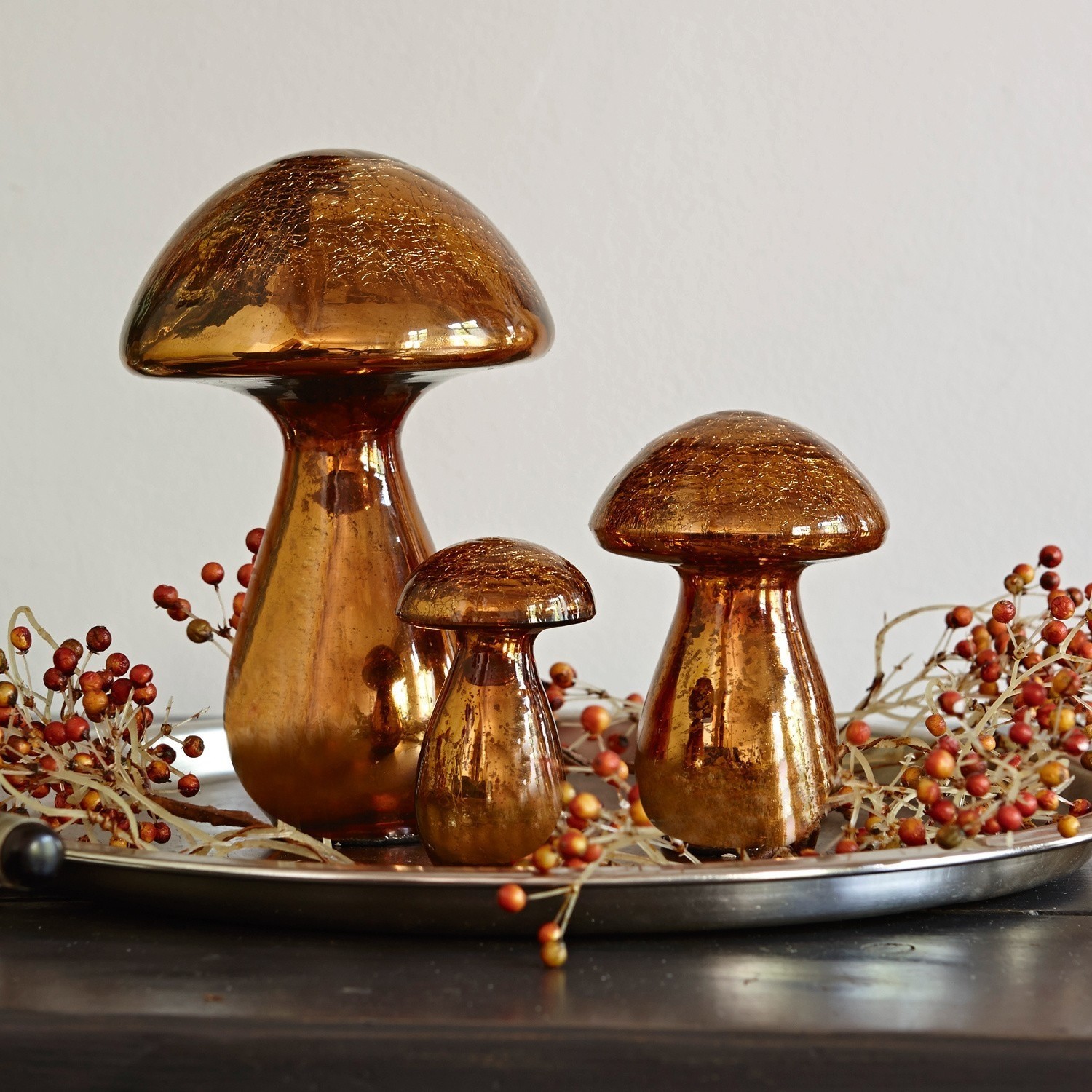 Deko-Pilze 3er Set Mushrooms
