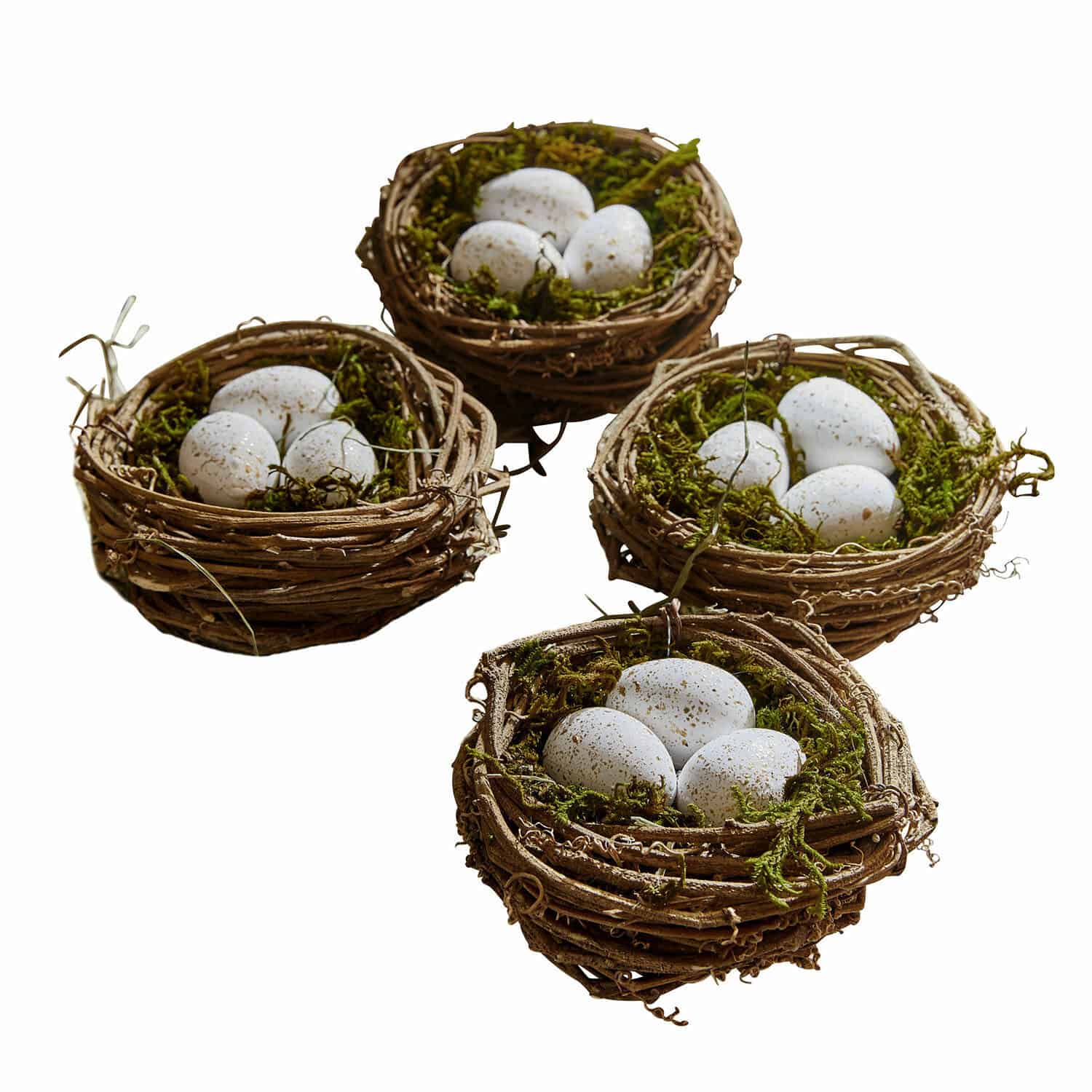 Nest mit Eiern 4er Set Trista