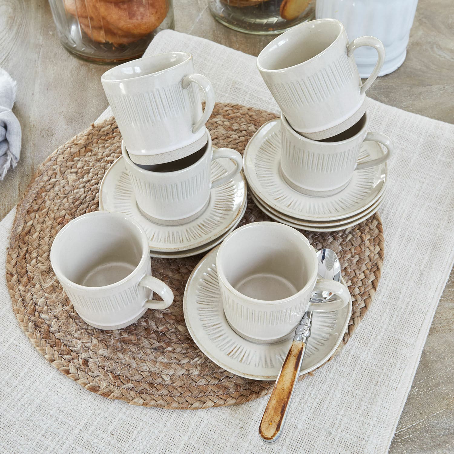 Tasse mit Untertasse 6er Set Périers