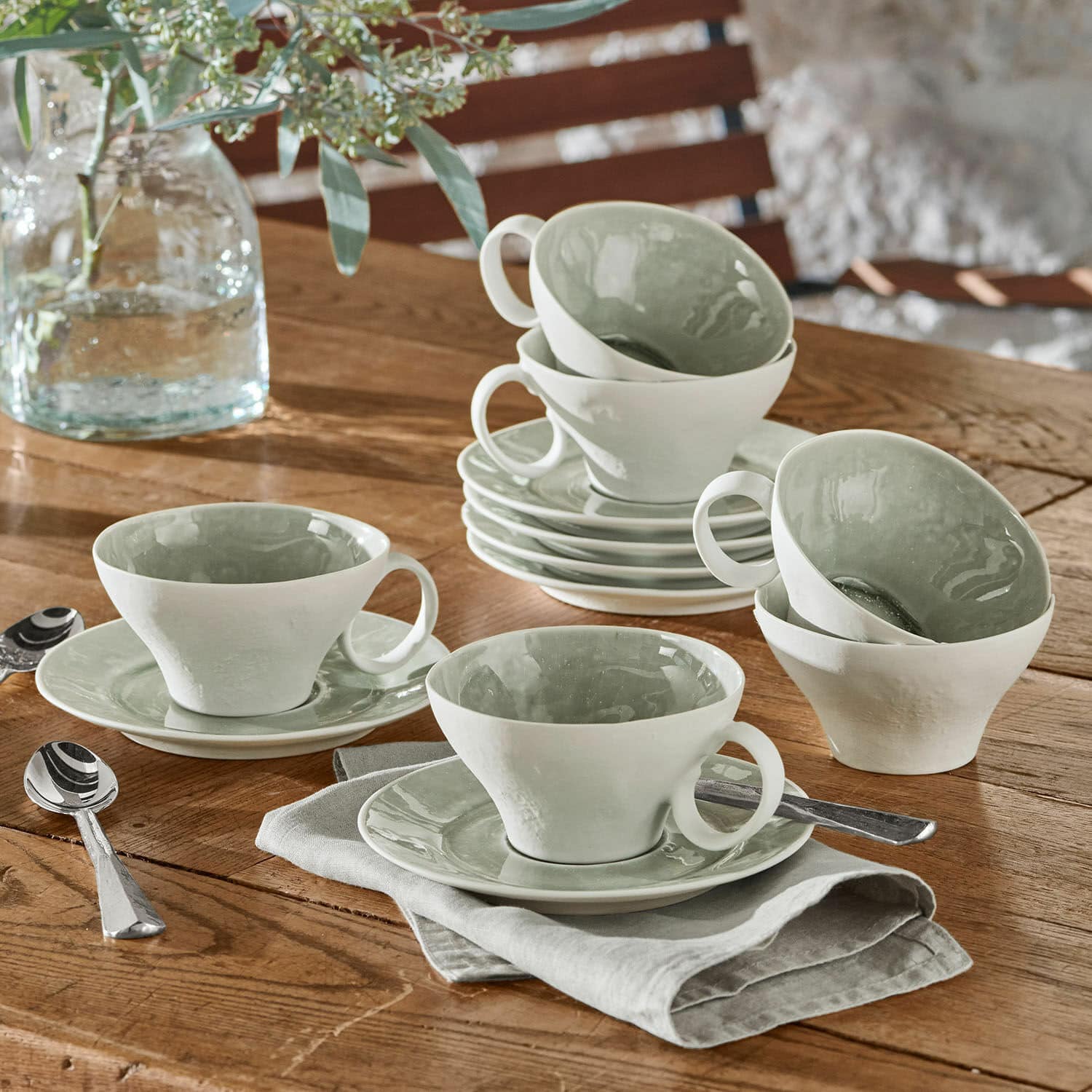 Tasse mit Untertasse 6er Set Braganza